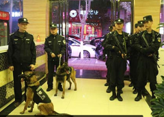 警犬“欧巴”和“华仔”为平安汉阴保驾