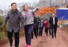 大关县委书记王宏到县法院新审判法庭建设工地视察